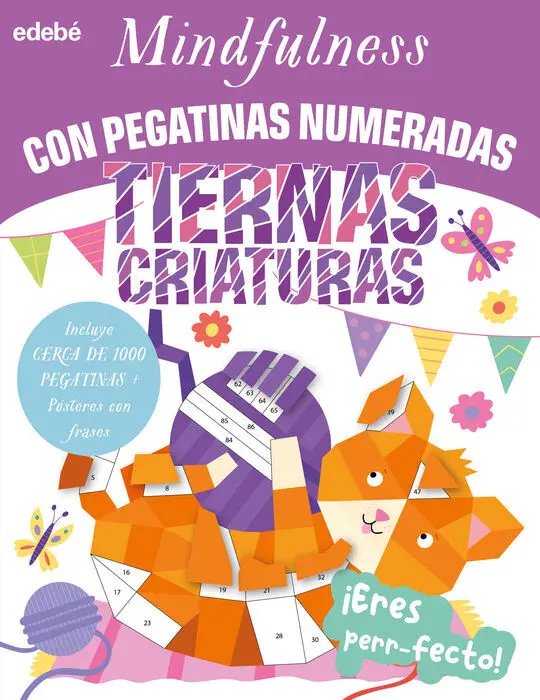 Tiernas Criaturas. Mindfulness con Pegatinas Numeradas