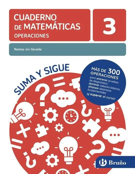 Cuaderno Matematicas 3 Restas sin Llevada