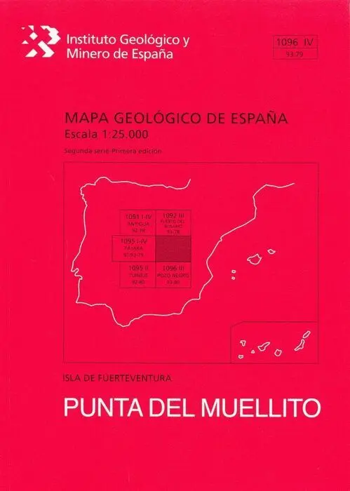 Punta del Muellito. Fuerteventura -Mapa Geologico España 1096 Iv
