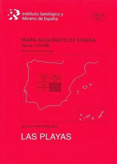 Las Playas. fuerteventura -Mapa Geologico España 1104-Iv/93-81