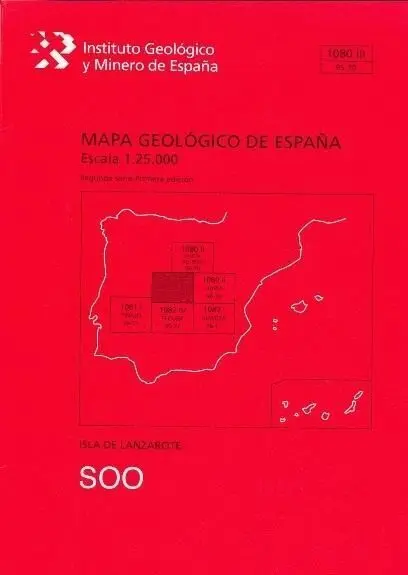 *** Soo. Lanzarote -Mapa Geologico España 1080-Iii/95-70