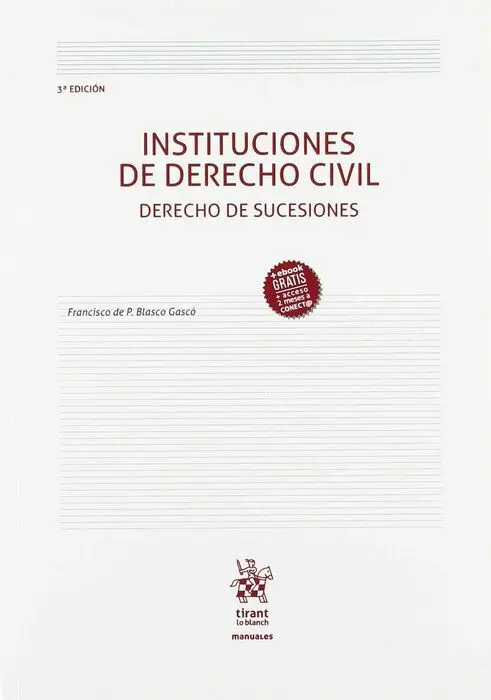 018 Instituciones de Derecho Civil: Derecho de Sucesiones