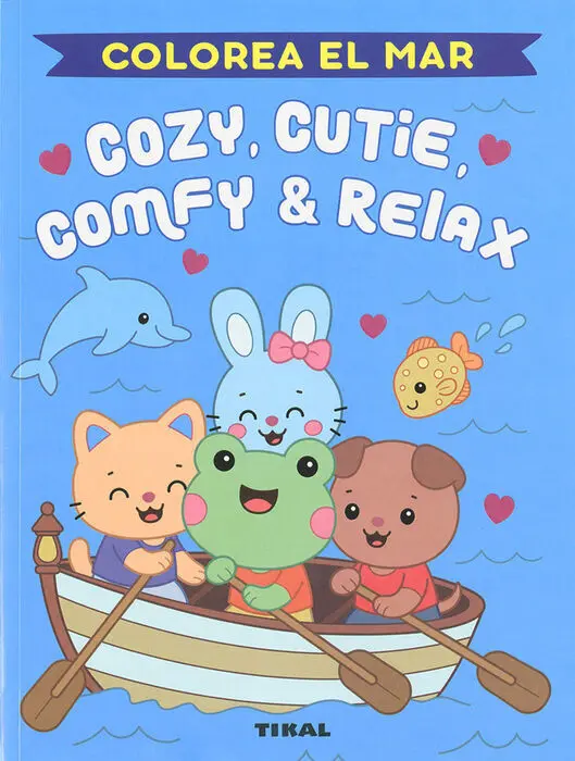 Cozie, Cutie, Comfy & Relax. Colorea el Mar
