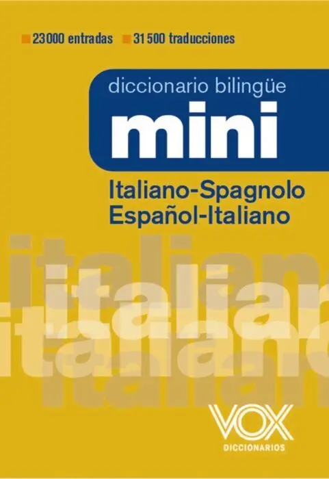 023 Diccionario Mini Italiano-Spagnolo / Español-Italiano