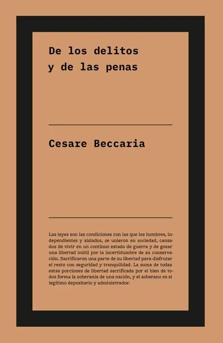 De los Delitos y de las Penas